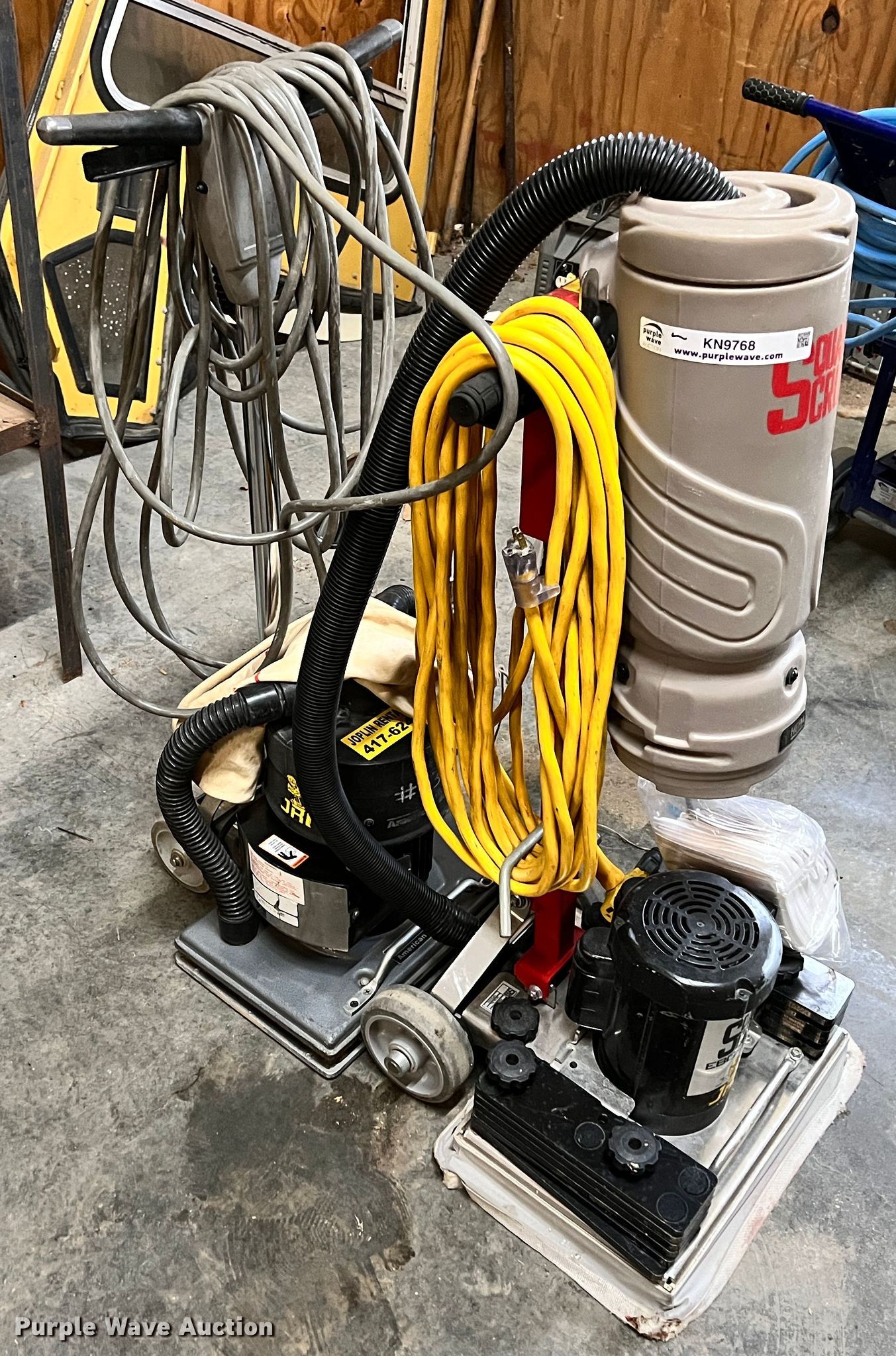 (2) Square Scrub EBG18P floor prep machines in Joplin, MO Item KN9768