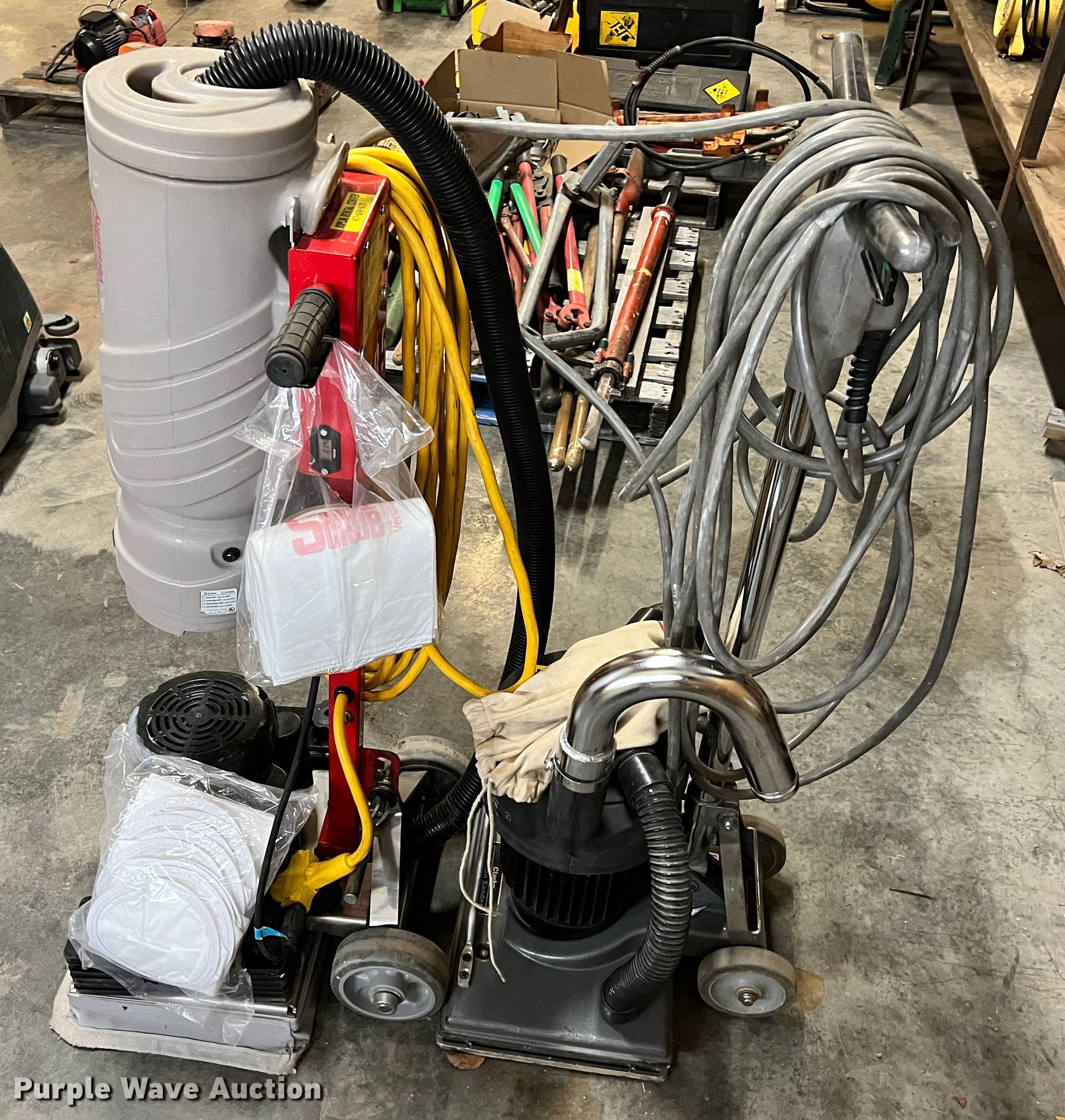 (2) Square Scrub EBG18P floor prep machines in Joplin, MO Item KN9768