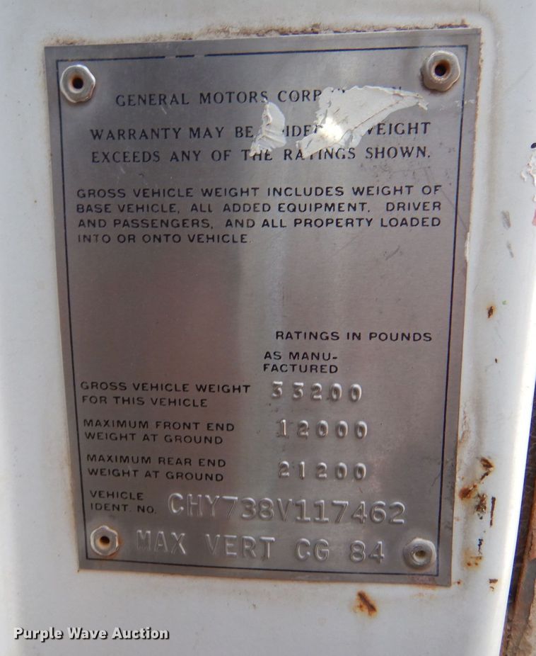 image for item DJ7564 1978 Chevrolet C70  grain truck