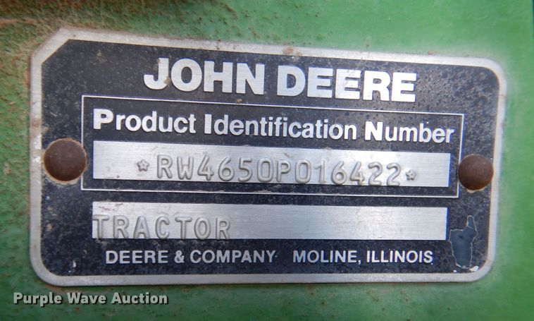 image for item DL1249 1988 John Deere 4650  tractor