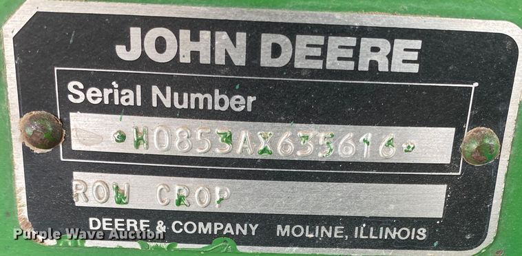 image for item DL1257 John Deere 853A  all-crop head