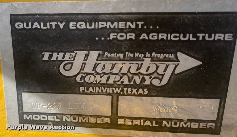 image for item DL1278 Hamby WF-221LTM  in-line ripper