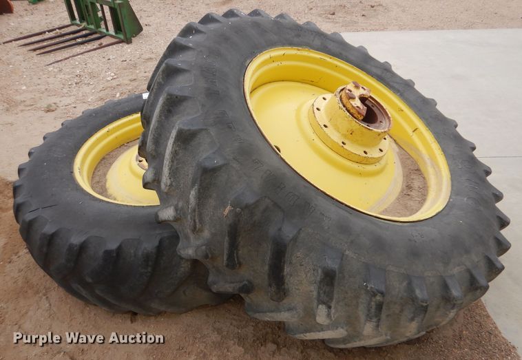 image for item DL1288 (2) 18.4R38 tires and wheels