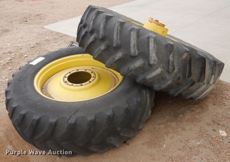 image for item DL1288 (2) 18.4R38 tires and wheels