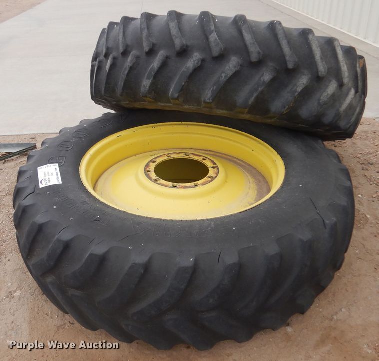 image for item DL1288 (2) 18.4R38 tires and wheels