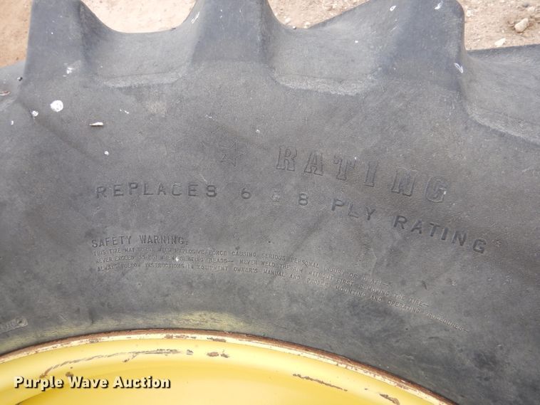 image for item DL1288 (2) 18.4R38 tires and wheels