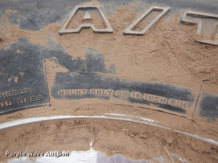 image for item DL1289 (4) Firestone Steeltex A/V LT265/75R16 tires and wheels