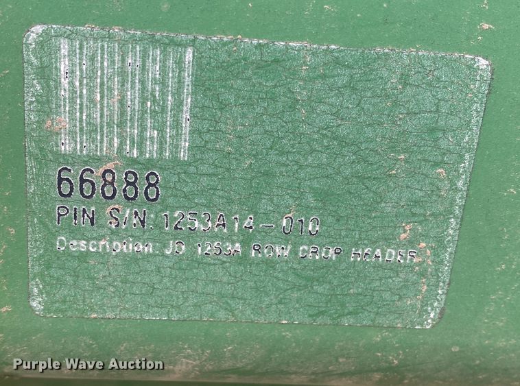 image for item DL1294 John Deere 253  all-crop head