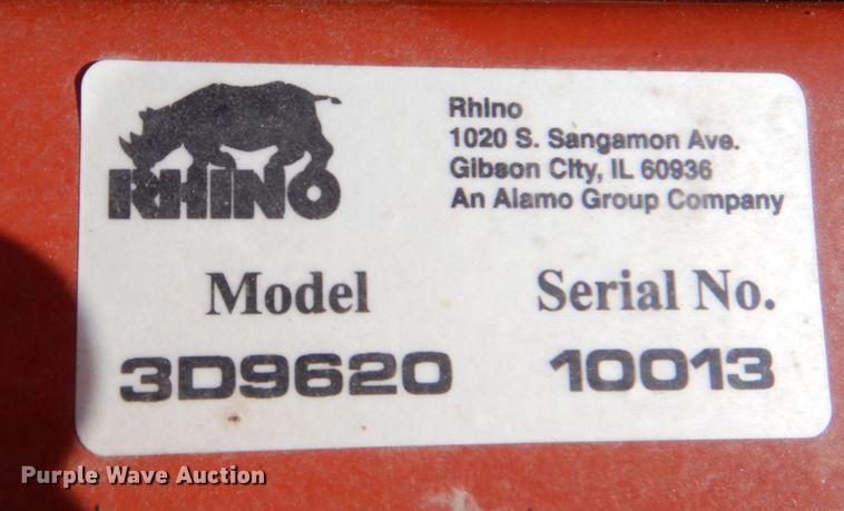 image for item DL1309 Rhino 3D9620  tandem disk