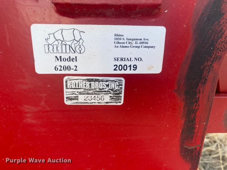 image for item DL1336 Rhino 6200-2  batwing rotary mower