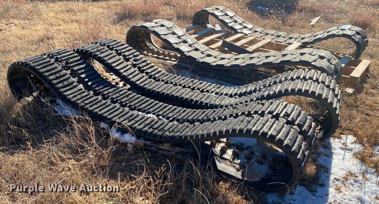 image for item DL1349 (2) sets of skid steer tracks