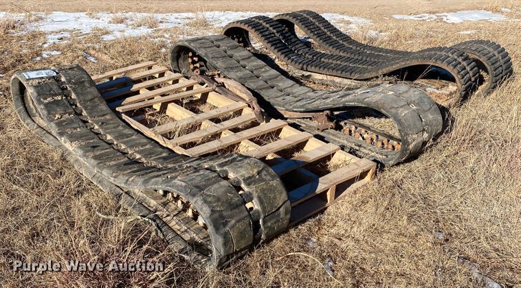image for item DL1349 (2) sets of skid steer tracks