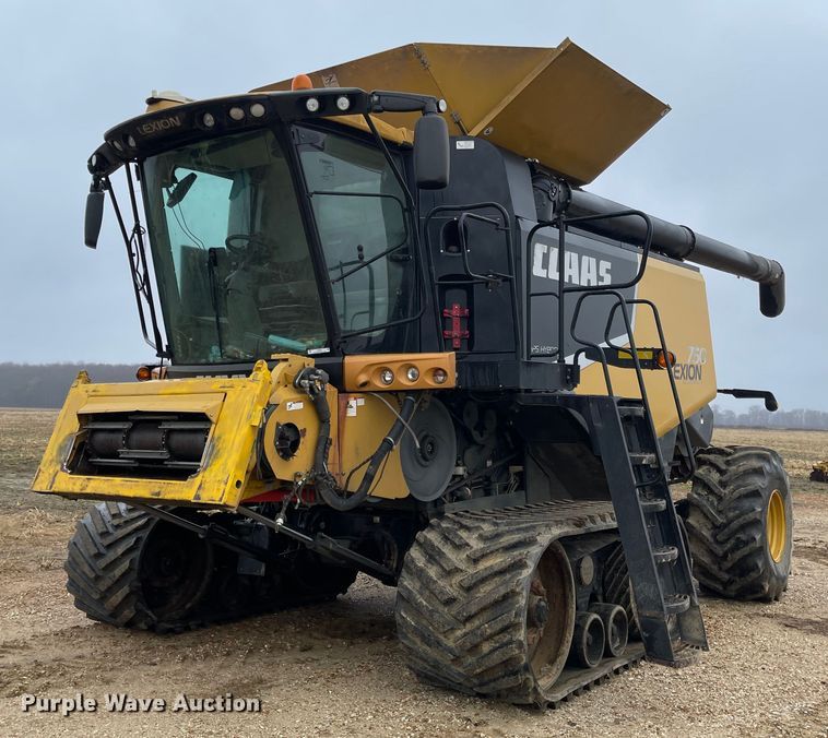 image for item IJ9556 2012 Claas Lexion 750TT  RWA combine