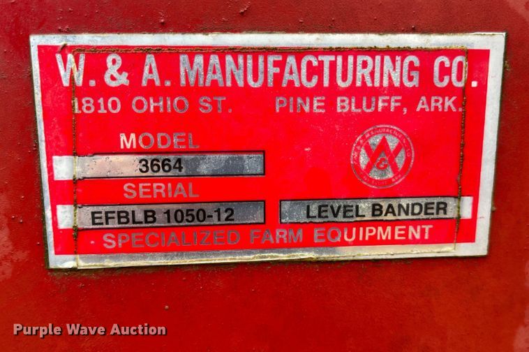 image for item IJ9562 W & A 3664  level bander/bedder