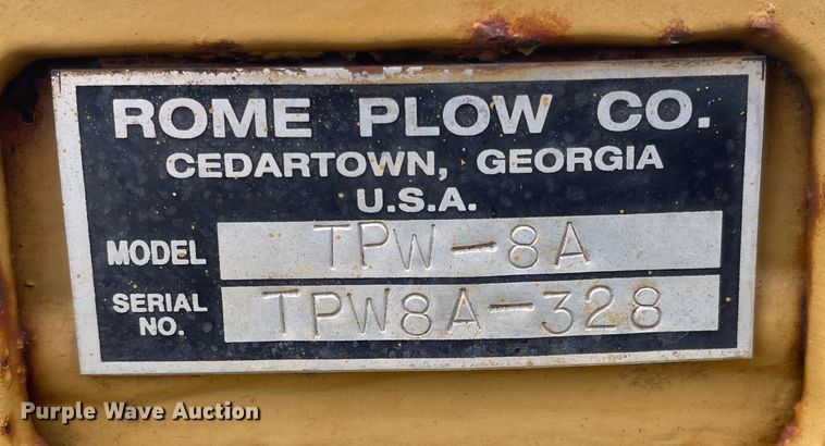 image for item IJ9588 Rome TPW-8A  tandem disk