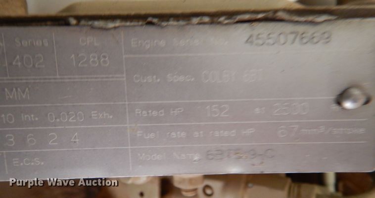 image for item IV9876 Cummins 6B15.9-C  engine