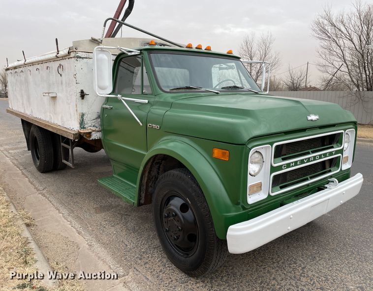image for item JX9877 1970 Chevrolet C50  grain truck
