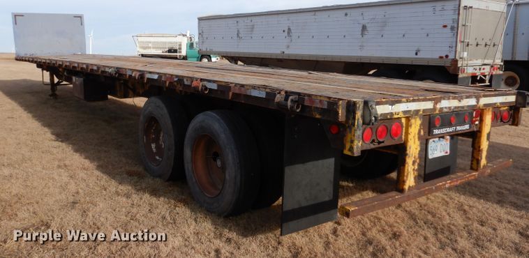 image for item DJ7561 1991 Transcraft TL 140 50X102  flatbed trailer