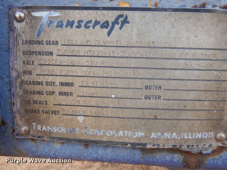 image for item DJ7561 1991 Transcraft TL 140 50X102  flatbed trailer