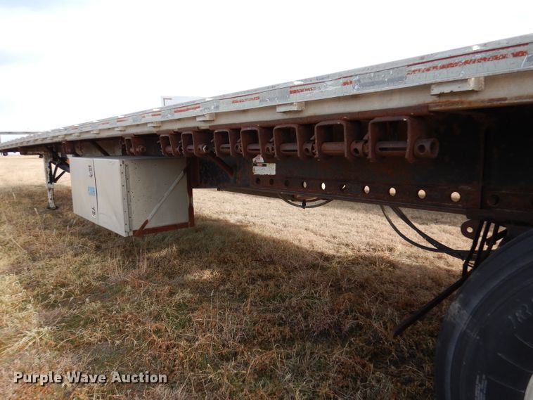 image for item DJ7562 1995 Fruehauf  flatbed trailer