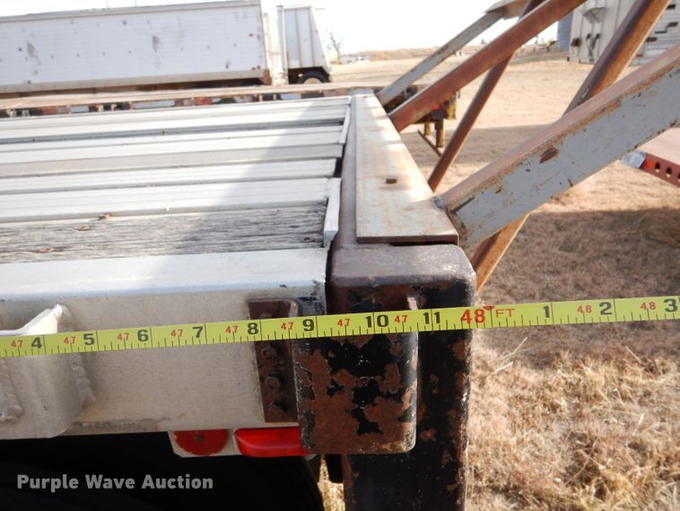 image for item DJ7562 1995 Fruehauf  flatbed trailer