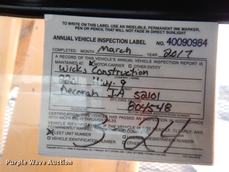 image for item DL5893 1989 Freightliner FLD120  crane truck