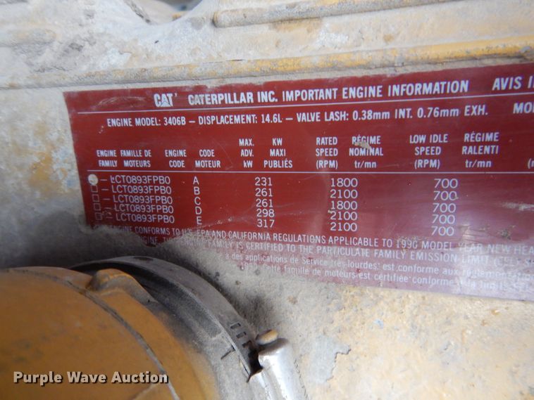 image for item DN2549 1990 WhiteGMC Aero WIA  semi truck