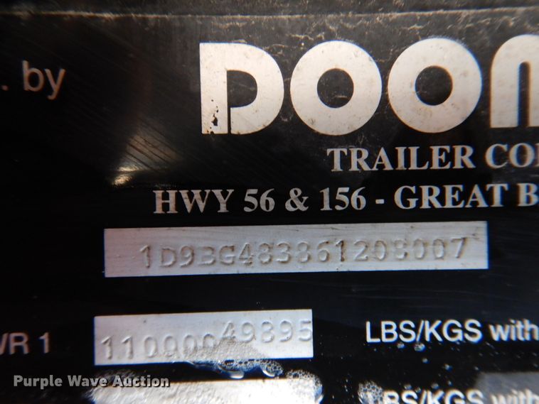 image for item DN2638 2006 Doonan 482DC14  drop deck trailer