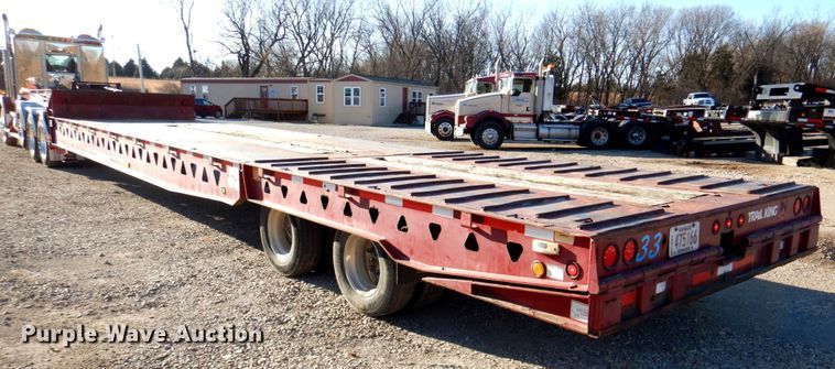 image for item DN2639 2007 Trail King TK70HST  drop deck equipment trailer