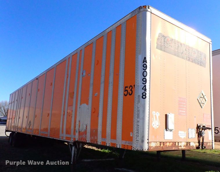 image for item IS9337 1990 Wabash National  dry van trailer