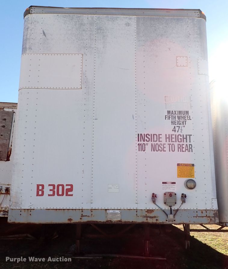 image for item IS9341 1995 Freuhauf FBHLP-91.5-NF2-53  dry van trailer