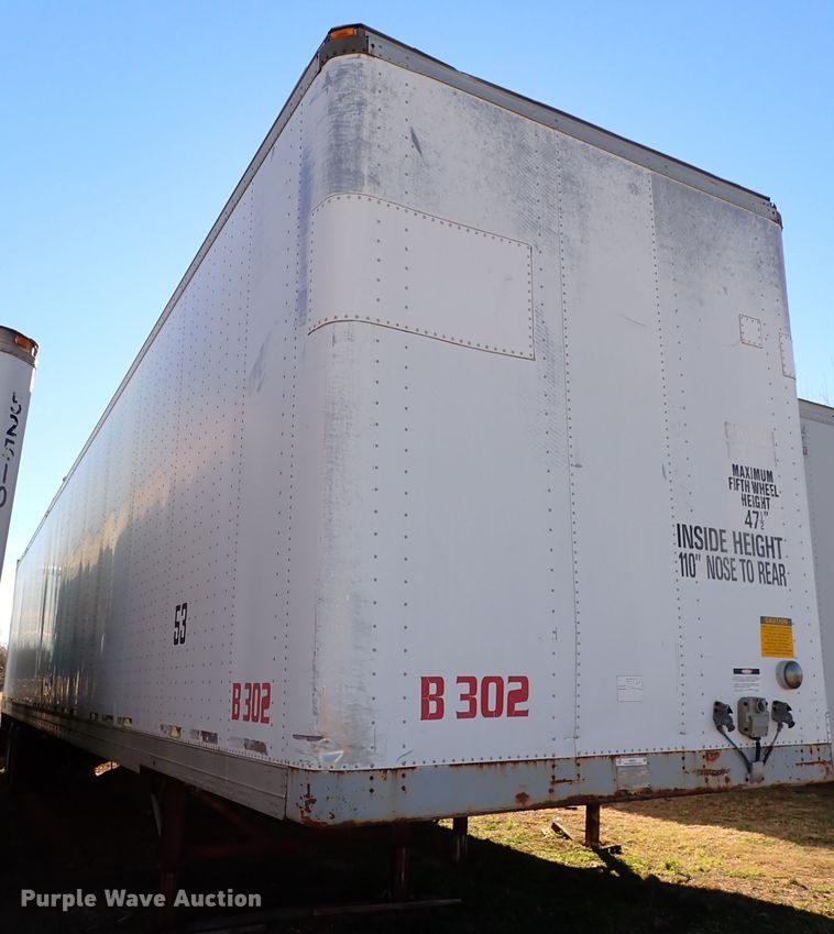 image for item IS9341 1995 Freuhauf FBHLP-91.5-NF2-53  dry van trailer