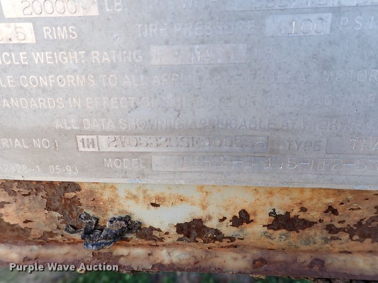 image for item IS9341 1995 Freuhauf FBHLP-91.5-NF2-53  dry van trailer