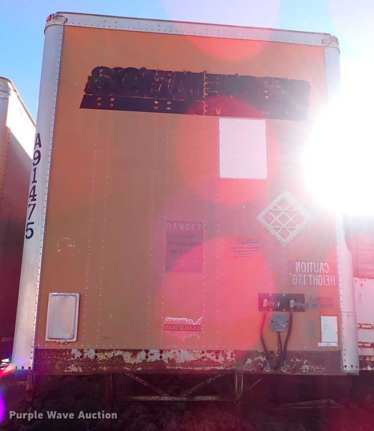 image for item IS9343 1990 Wabash National  dry van trailer