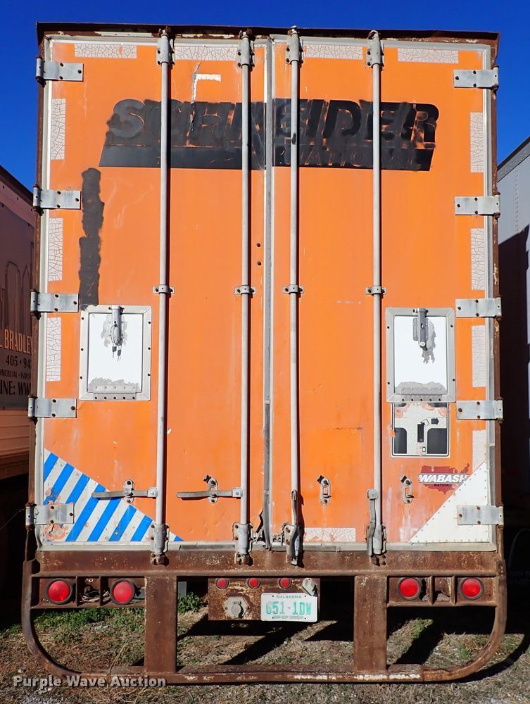 image for item IS9343 1990 Wabash National  dry van trailer