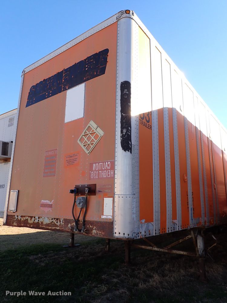 image for item IS9343 1990 Wabash National  dry van trailer