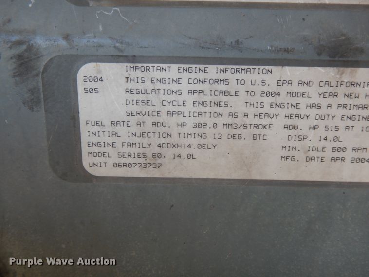 image for item JI9261 Detroit Diesel Series 60  engine