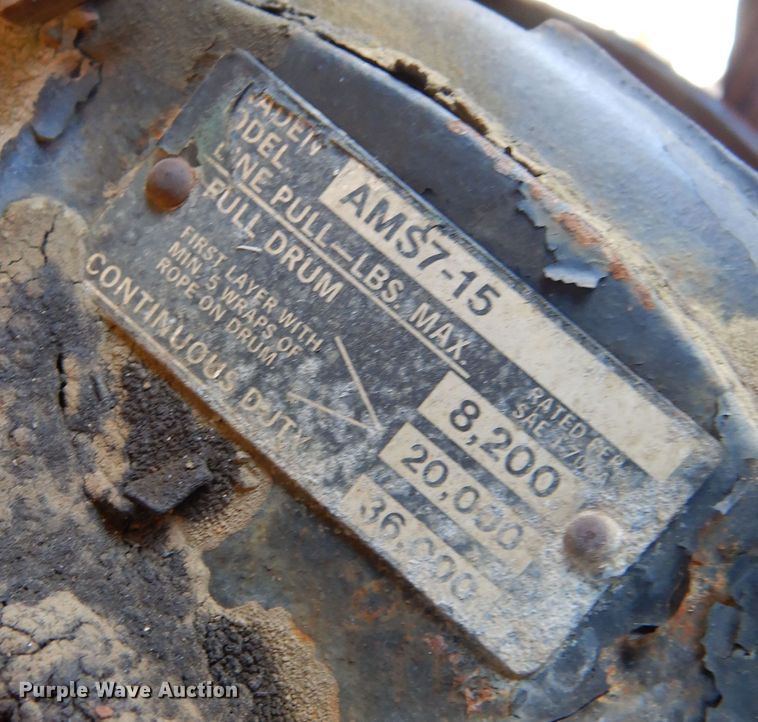 image for item JJ9786 1985 Chevrolet C7500  winch truck