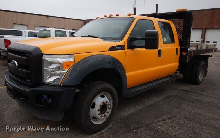image for item DH8130 2012 Ford F550 Super Duty XL  Crew Cab flatbed truck