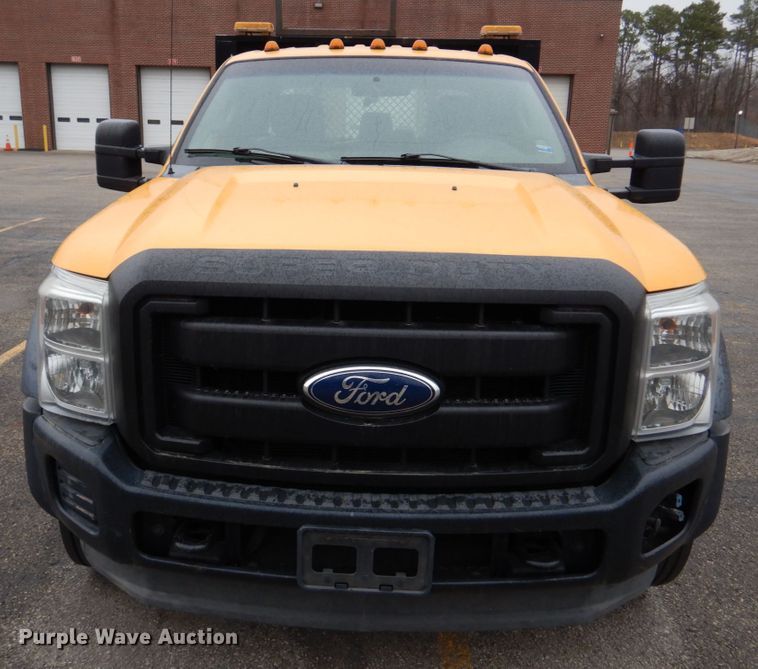 image for item DH8130 2012 Ford F550 Super Duty XL  Crew Cab flatbed truck