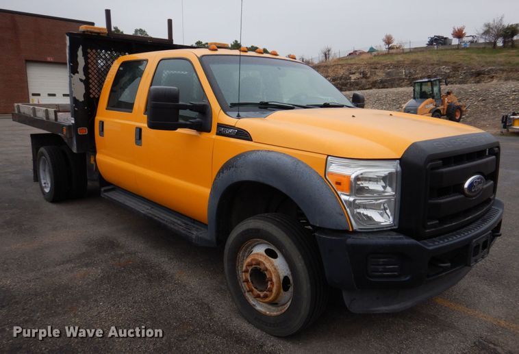 image for item DH8130 2012 Ford F550 Super Duty XL  Crew Cab flatbed truck