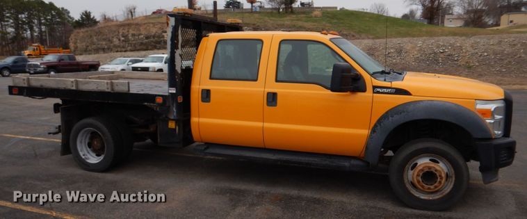 image for item DH8130 2012 Ford F550 Super Duty XL  Crew Cab flatbed truck