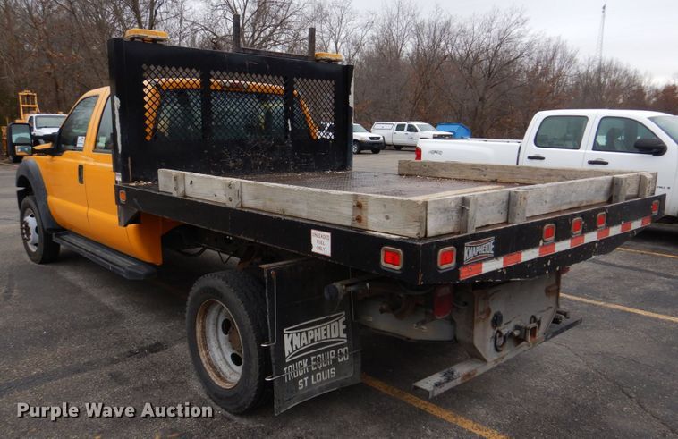 image for item DH8130 2012 Ford F550 Super Duty XL  Crew Cab flatbed truck