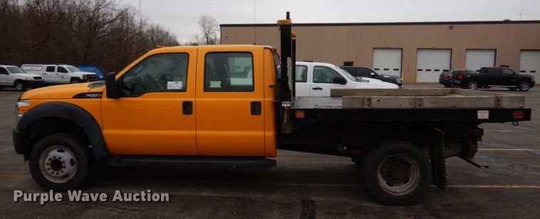 image for item DH8130 2012 Ford F550 Super Duty XL  Crew Cab flatbed truck