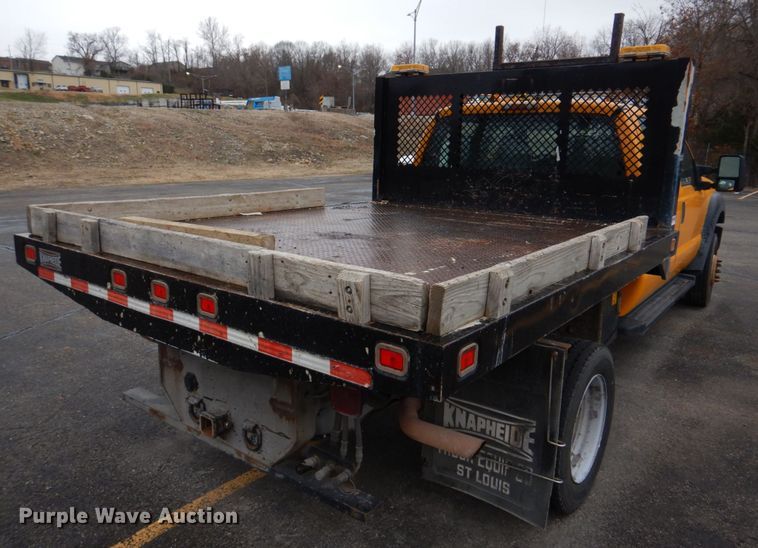 image for item DH8130 2012 Ford F550 Super Duty XL  Crew Cab flatbed truck