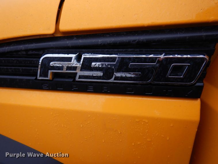 image for item DH8130 2012 Ford F550 Super Duty XL  Crew Cab flatbed truck