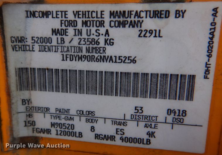 image for item DH8131 1992 Ford L9000  semi truck