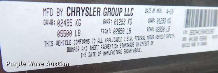 image for item DH8789 2010 Dodge Charger