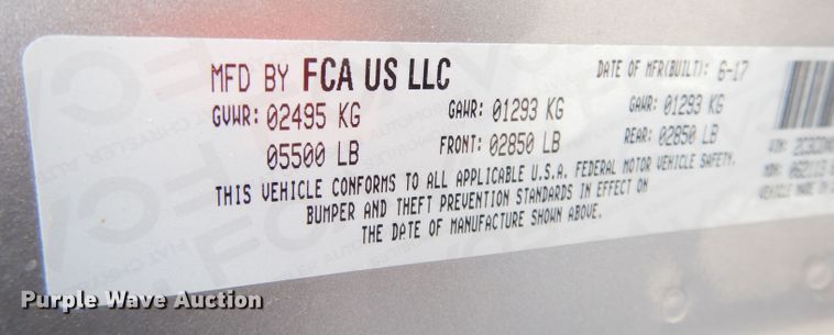 image for item DH8807 2017 Dodge Charger Police