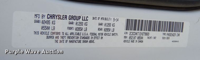 image for item DK3464 2014 Dodge Charger Police